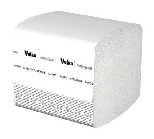 Салфетки VEIRO Professional (Система N4), Comfort, КОМПЛЕКТ 15 шт. х 220 шт., 2-слойные, белые, 21х16,2, V, NV211