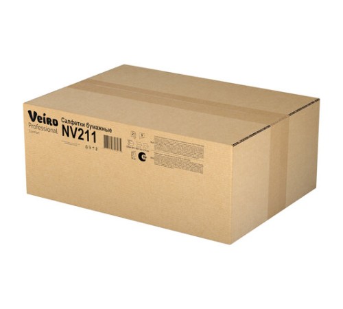 Салфетки VEIRO Professional (Система N4), Comfort, КОМПЛЕКТ 15 шт. х 220 шт., 2-слойные, белые, 21х16,2, V, NV211