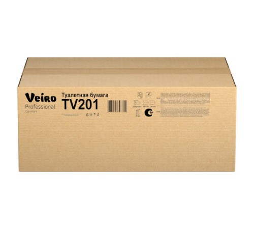 Бумага туалетная VEIRO (Система T3), КОМПЛЕКТ 30 шт., Comfort, листовая, 250 листов, 21х10,8 см, 2-слойная, TV201