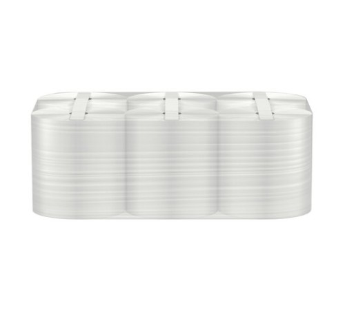 Полотенца бумажные рулонные 180 м, VEIRO (Система H1) BASIC, 1-слойные, цвет натуральный, КОМПЛЕКТ 6 рулонов, K101