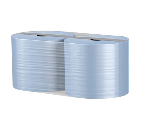 Бумага протирочная VEIRO (Система W1), КОМПЛЕКТ 2 шт., 1000 листов в рулоне, 24х35 см, 2-слойная, Comfort, W201