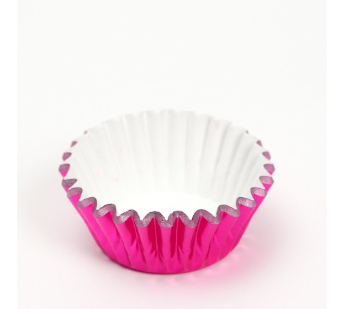 Форма для выпечки кексов бумажная UPAK LAND, 3.5×2 см, одноразовая, розовая