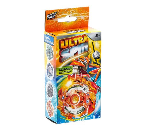 Волчок ULTRA SPIN, с устройством для запуска из двух частей, цвет МИКС