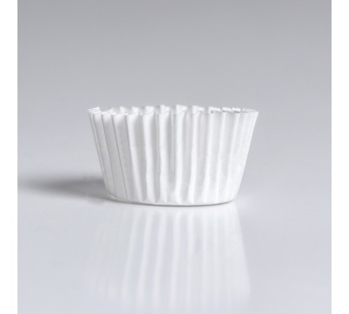 Форма для конфет бумажная UPAK LAND, 3×1.8 см, одноразовая, белая