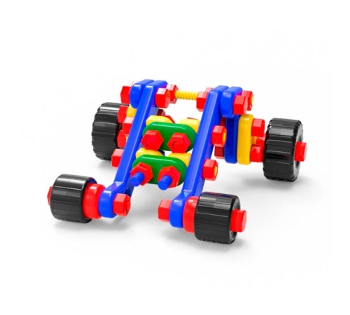 Конструктор пластиковый «Багги», 5 в 1, 106 деталей