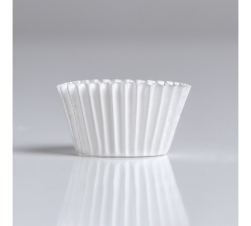 Форма для выпечки тарталеток бумажная UPAK LAND, 3×2.5 см, одноразовая, белая