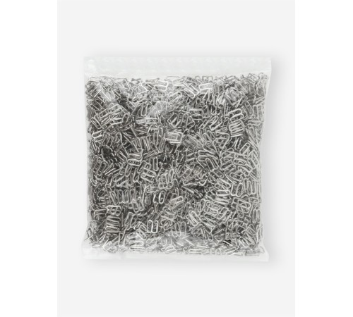 Крючок для бретелей, металлический, 8 мм, цвет серебряный