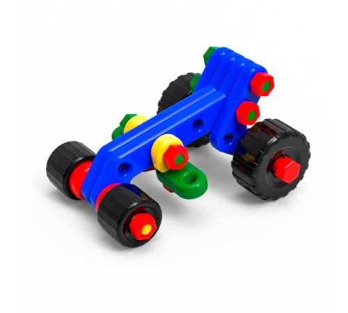 Конструктор пластиковый «Багги», 5 в 1, 106 деталей