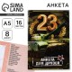 Анкета для друзей А5, 16 л. «23 февраля»