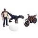 Набор фигурок «Прогулка с динозаврами», 5 предметов в наборе, с мотоциклом, подвижные элементы, МИКС