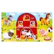 Конструктор пластиковый «Весёлая ферма», 18 деталей, по методике Монтессори
