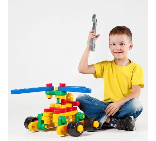 Конструктор пластиковый «Авиагруппа», 5 в 1, 121 деталей