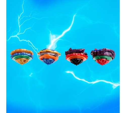 Волчки «Сражение», набор 4 шт., с устройством запуска и ареной