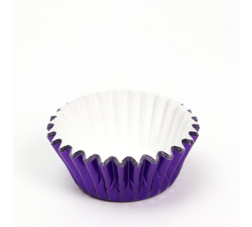 Форма для выпечки кексов бумажная UPAK LAND, 3.5×2 см, одноразовая, фиолетовая