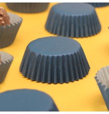 Форма для выпечки кексов бумажная UPAK LAND, 3.5×2 см, одноразовая, синяя