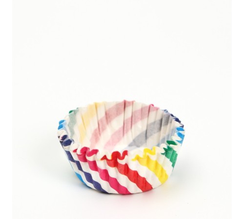 Форма для выпечки кексов бумажная UPAK LAND «Радуга», 3.5×2 см, одноразовая, разноцветная