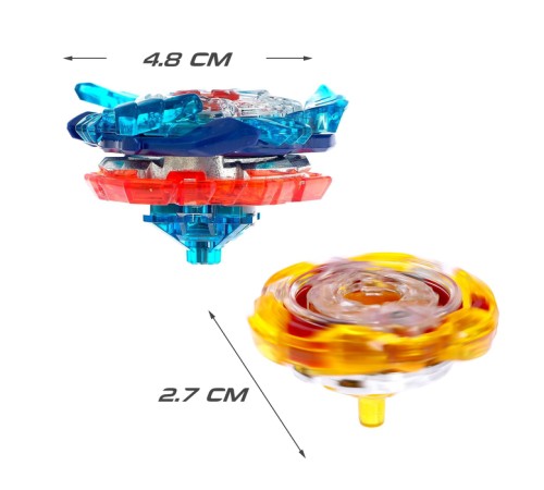 Волчок ULTRA SPIN PRO, с устройством для запуска и ручкой, цвет МИКС