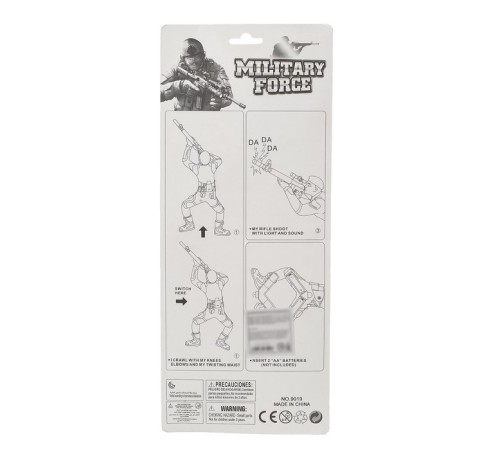 Фигурка солдатика «Пехотинец», ползает, световые и звуковые эффекты, МИКС