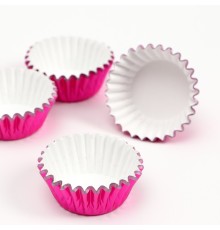 Форма для выпечки кексов бумажная UPAK LAND, 3.5×2 см, одноразовая, розовая