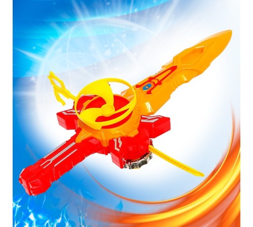 Волчки «Супер меч», набор 3 шт., двойной запуск, с вертушкой