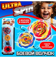 Боевой волчок ULTRASPIN, волчок, устройство для запуска, цвета МИКС