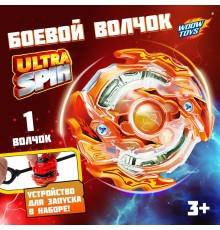 Волчок ULTRA SPIN, с устройством для запуска из двух частей, цвет МИКС