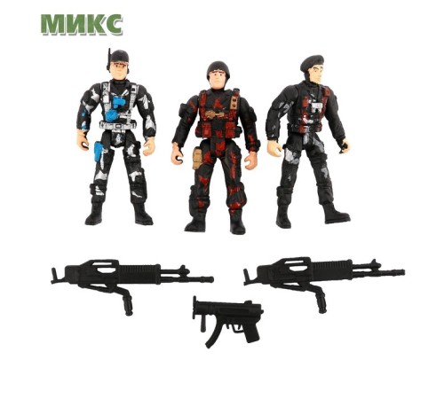 Набор солдатиков «Борцы», 3 шт., с аксессуарами, МИКС