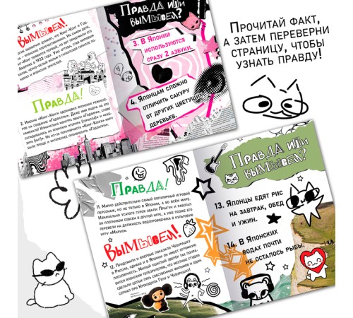 Книга «Правда или ложь. 24 факта о Японии», А5, Аниме