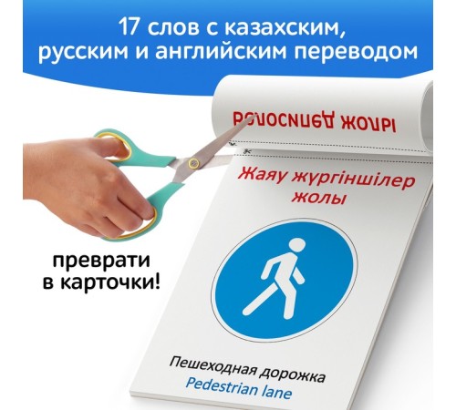 Книга по методике Г. Домана «Дорожные знаки», на казахском языке