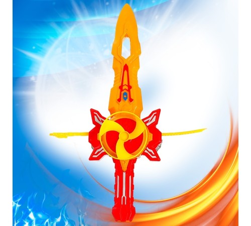 Волчки «Супер меч», набор 3 шт., двойной запуск, с вертушкой