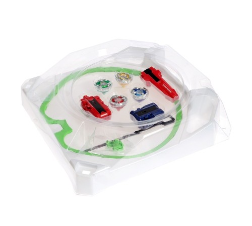 Волчки «Gyro X», набор 4 шт., с устройством запуска и ареной, цвет МИКС