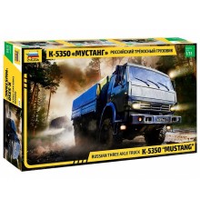 Сборная модель-автомобиль «Российский трехосный грузовик Мустанг», Звезда, 1:35, (К-5350)